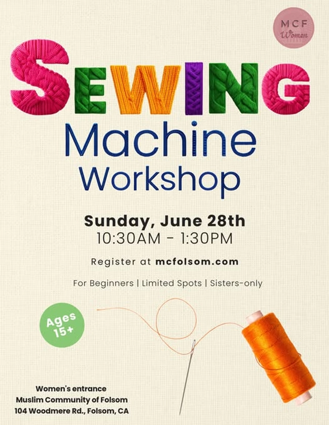 Sewing Machine Workshop