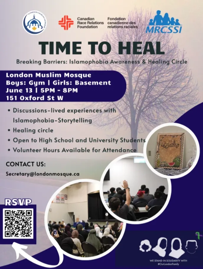 Time to Heal: Islamophobia Awareness & Healing Circle