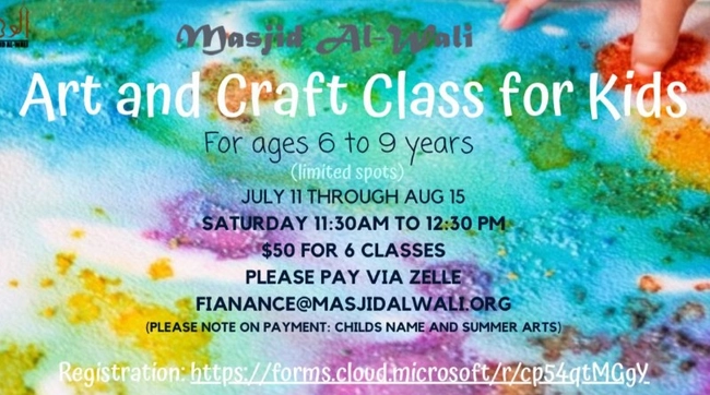 Art and Craft Class for Kids