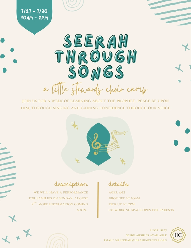 Seerah Through Songs: A Little Stewards Choir Camp