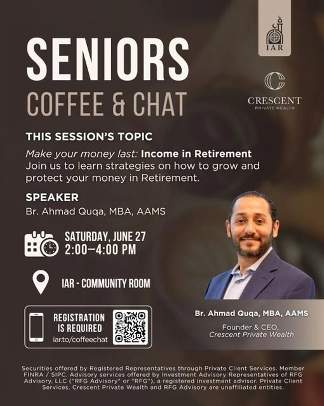 Seniors Coffee & Chat: Income in Retirement
