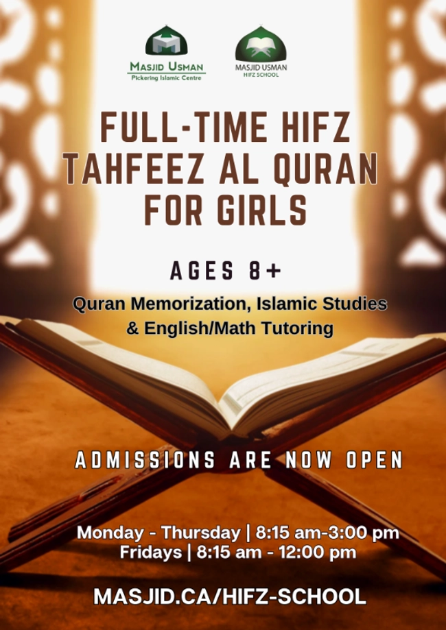 Full-Time Hifz Tahfeez Al Quran for Girls