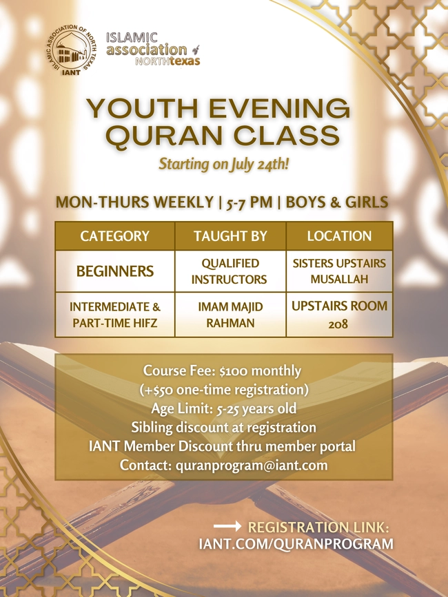 Youth Evening Quran Class