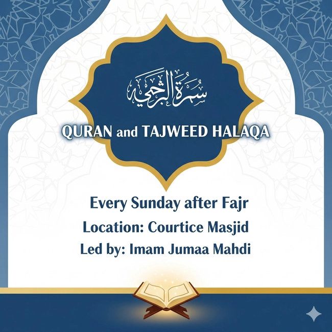 Quran and Tajweed Halaqa