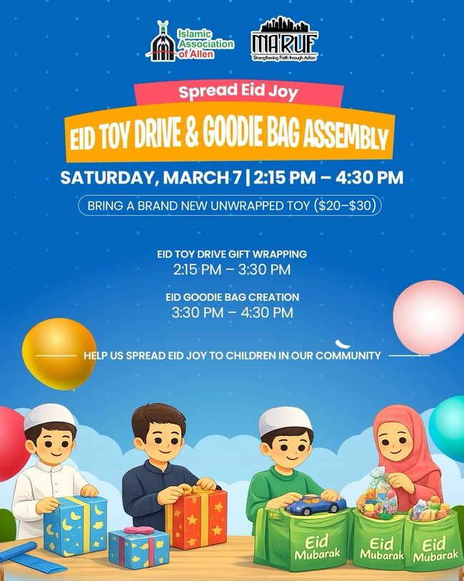 Eid Toy Drive & Goodie Bag Assembly