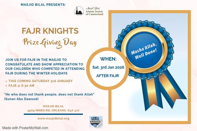 Fajr Kinghts Prize Giving Day