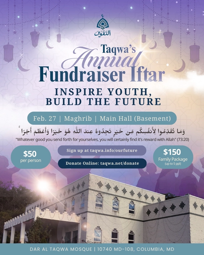 Taqwa's Annual Fundraiser Iftar