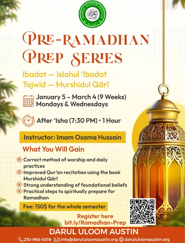 Pre-Ramadhan Preparation Series