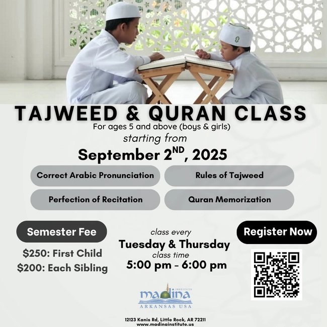 Qur’an & Tajweed Classes for Kids (Ages 5+)