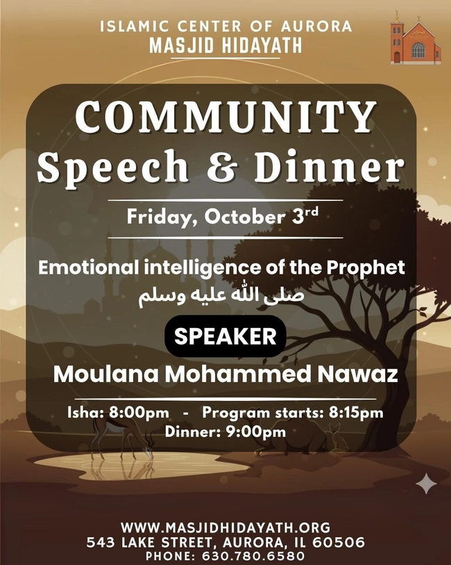 Community Speech & Dinner