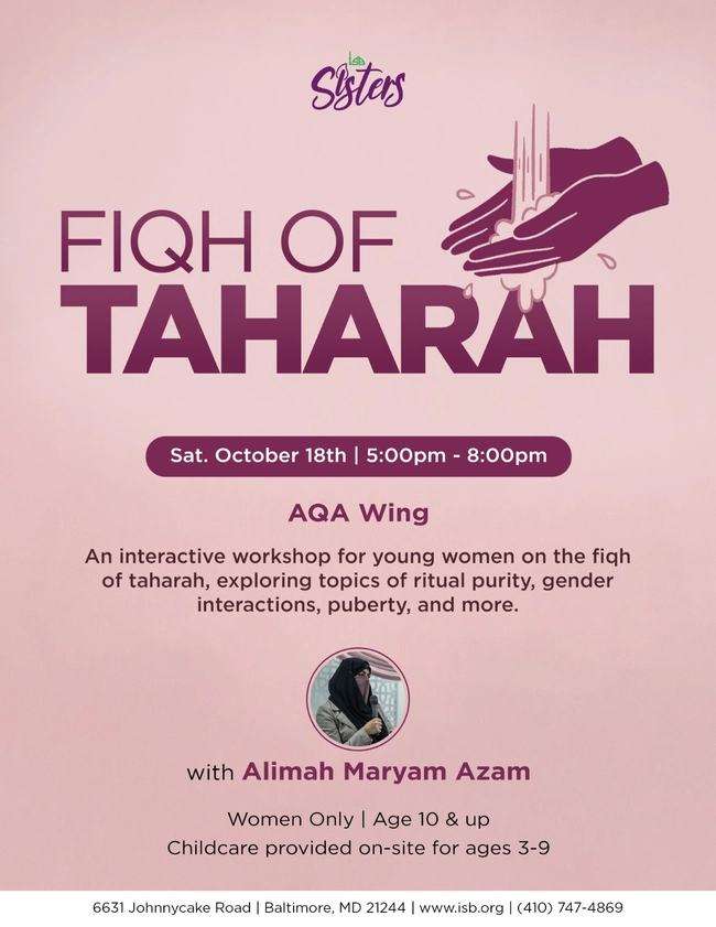 Fiqh of Taharah Workshop