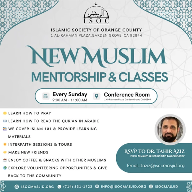 New Muslim Mentorship & Classes