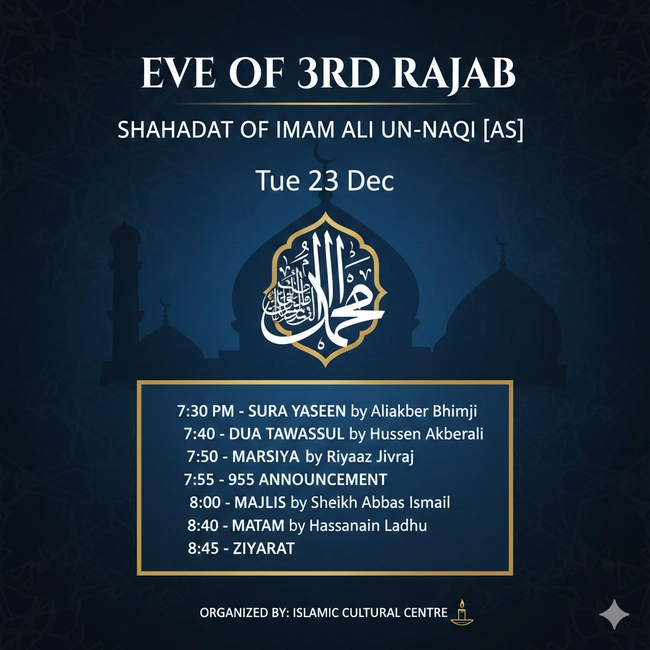 Honoring the Legacy of Imam Ali un-Naqi (as)