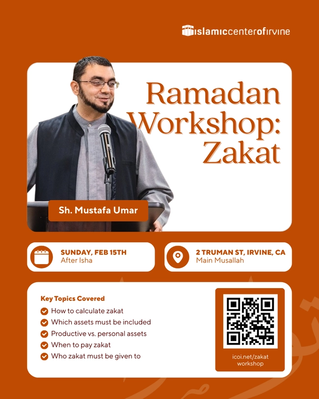Ramadan Workshop: Zakat