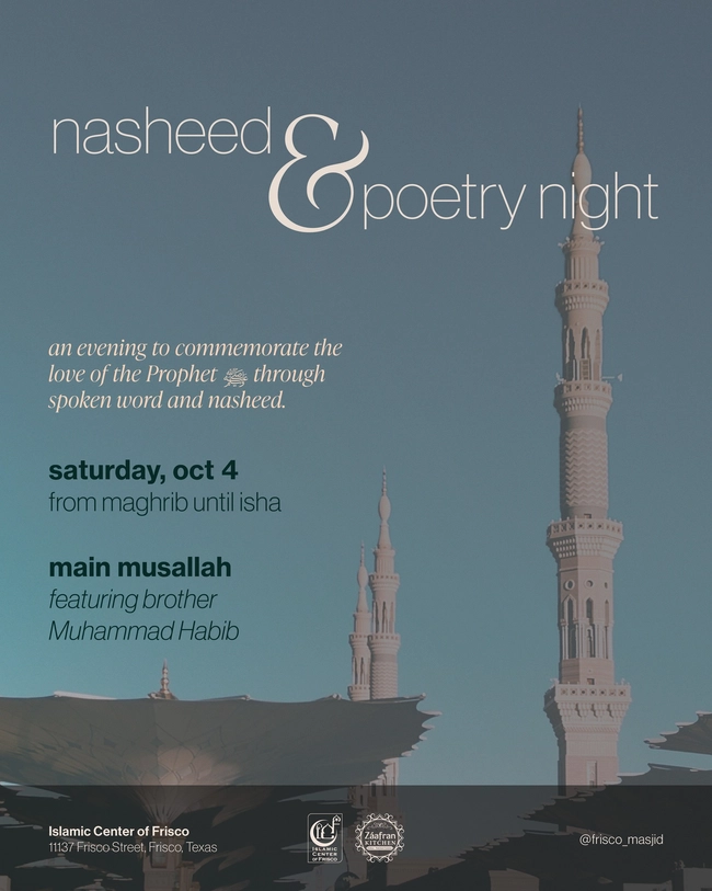 Islamic Nasheed & Poetry Night