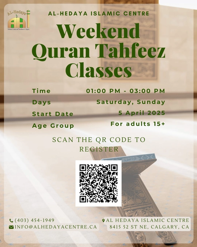 Weekend Quran Tahfeez Classes