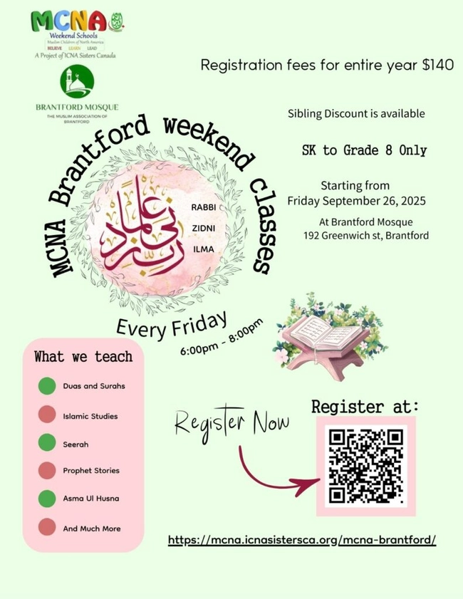  MCNA Brantford Weekend Classes