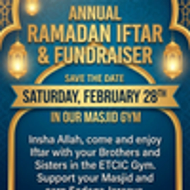 Annual Ramadan Iftar & Fundraiser