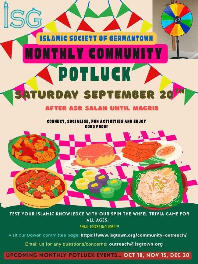 Monthly Community Potluck
