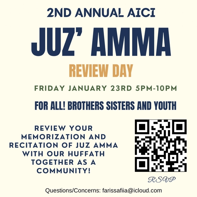 2nd Annual AICI Juz’ Amma Review Day