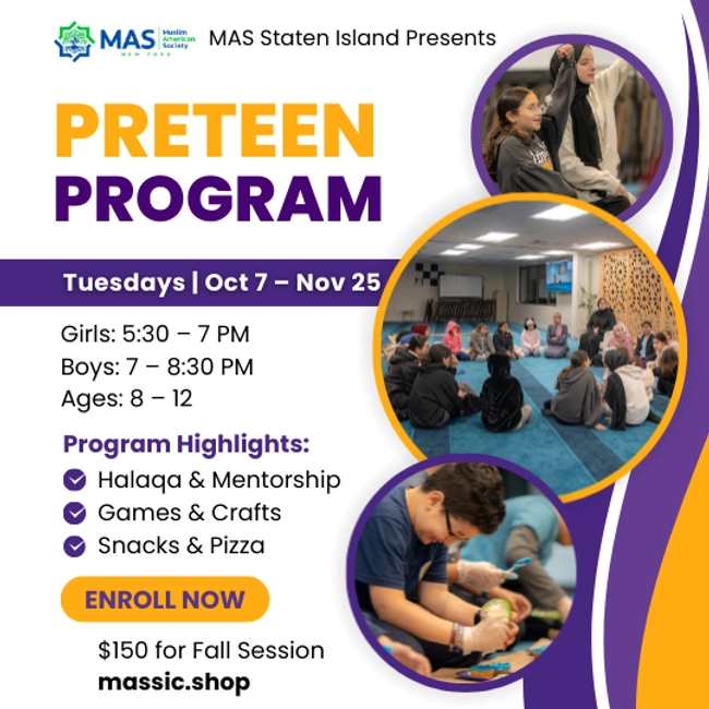 Preteen Program for Boys