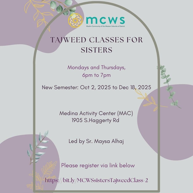  Tajweed Classes for Sisters