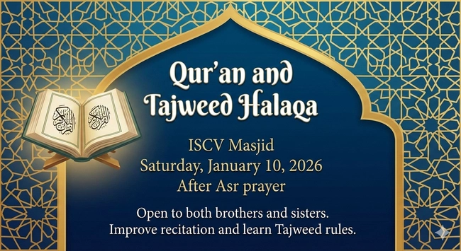 Qur'an and Tajweed Halaqa