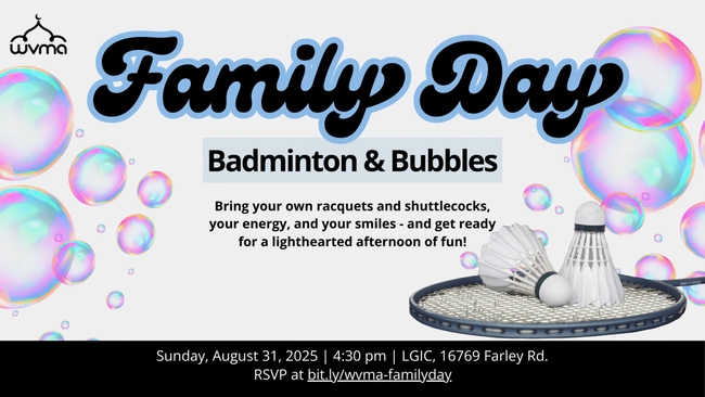 Family Day: Badminton & Bubbles