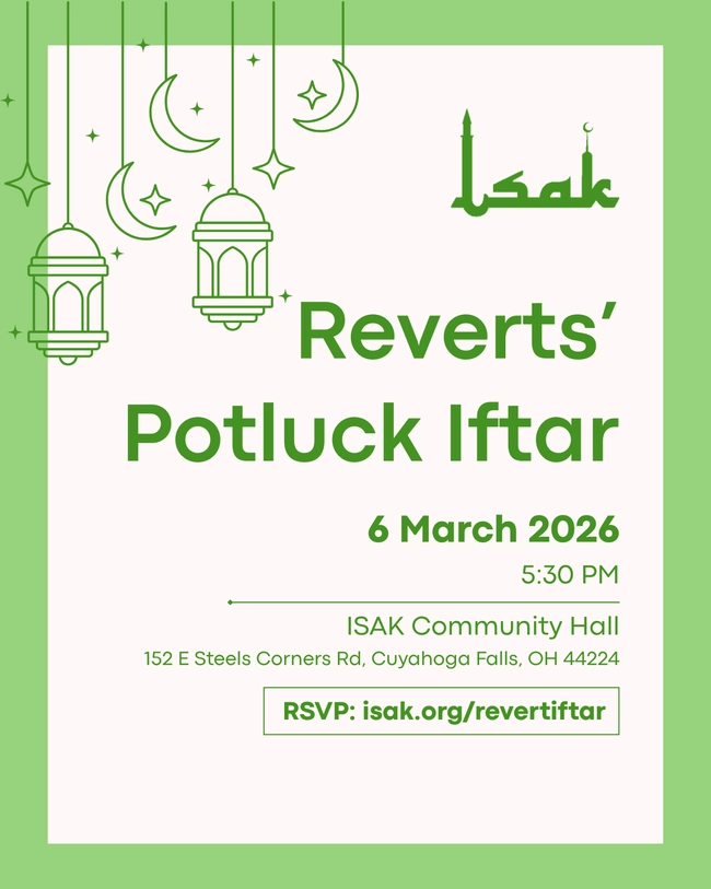 Reverts' Potluck Iftar