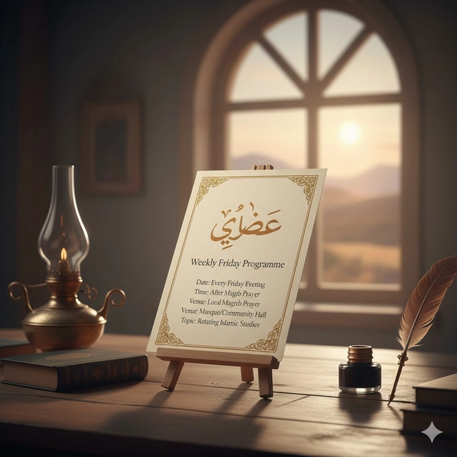 Weekly Friday Programe