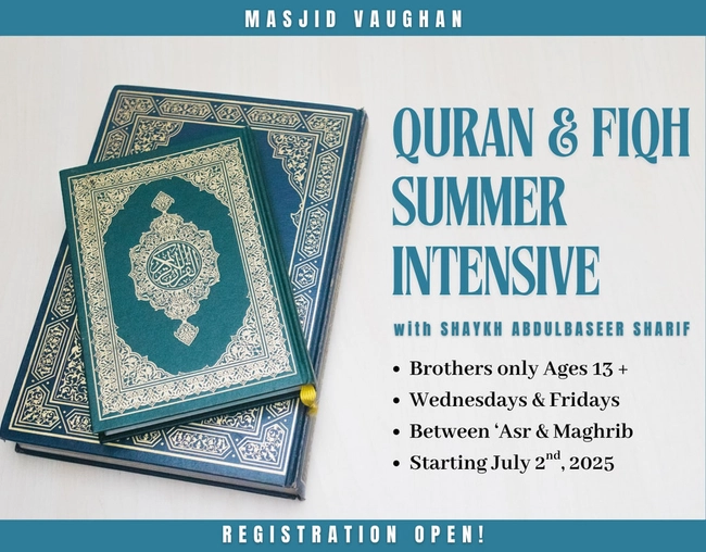 Quran & Fiqh Summer Intensive