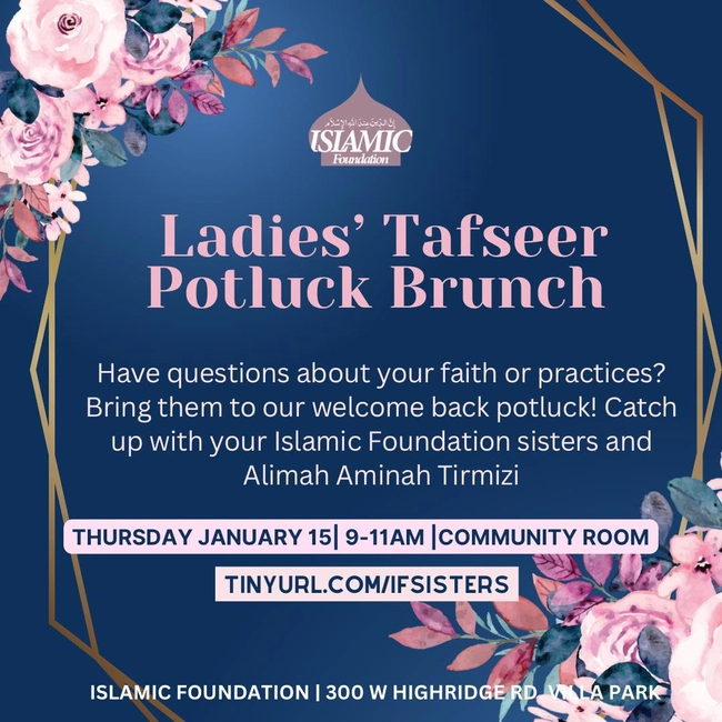 Ladies’ Tafseer Potluck Brunch