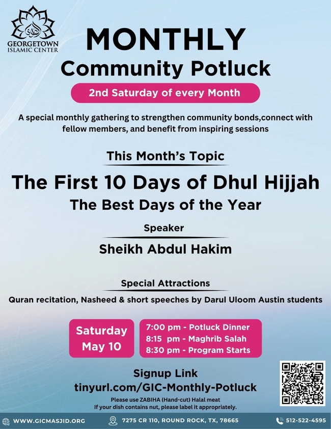 Monthly Community Potluck