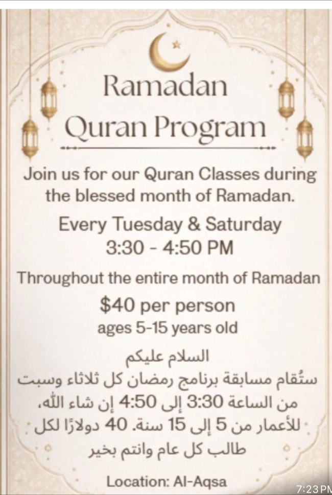 Ramadan Quran Program