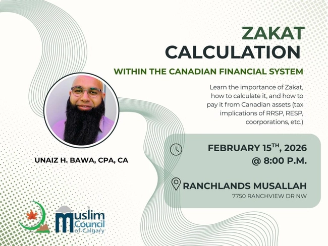 Zakat Calculation Within the Canadian Financial System