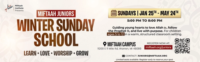 Miftaah Juniors Winter Sunday School