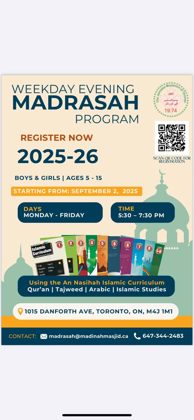  Weekday Evening Madrasah Program