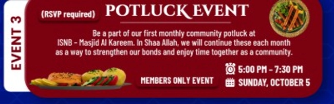 Potluck Event (Members only)