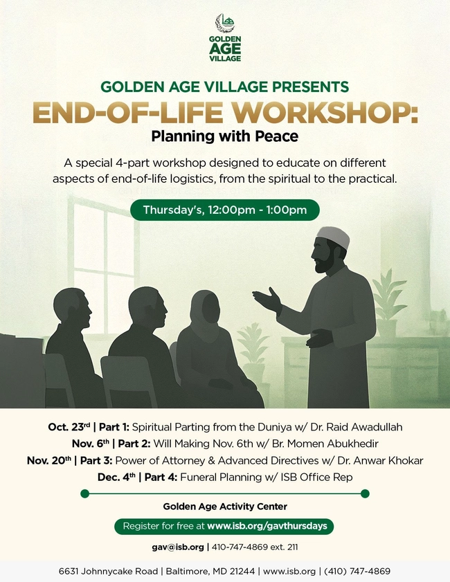 End of Life Workshop : Planning with Peace