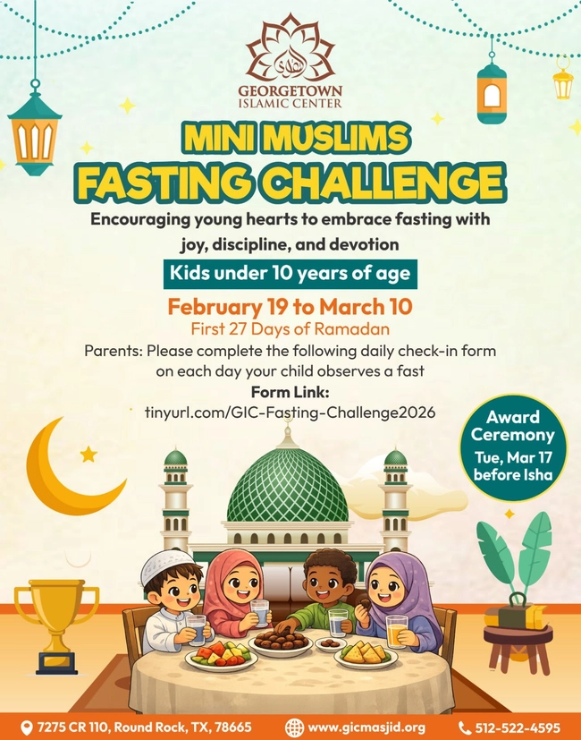 Mini Muslims Fasting Challenge