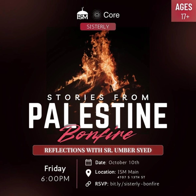 Sisterly Palestine Bonfire