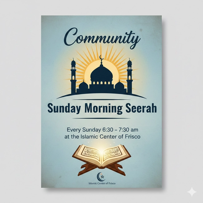 Sunday Morning Seerah