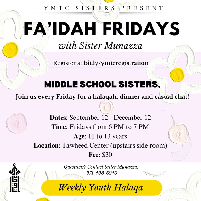 Middle School Sisters Halaqa