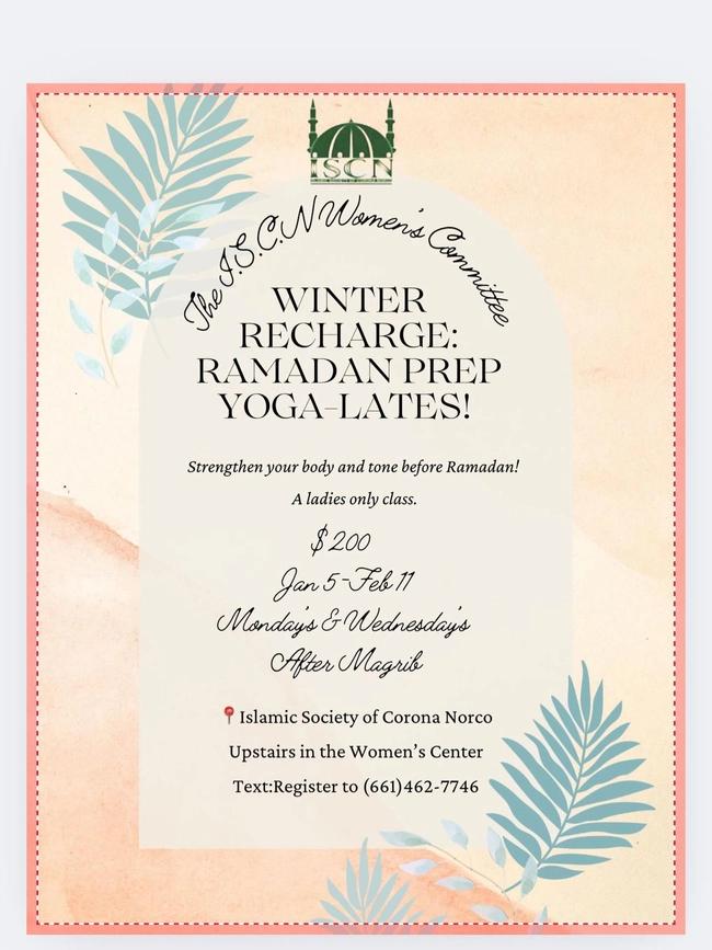 Winter Recharge: Ramadan Prep 