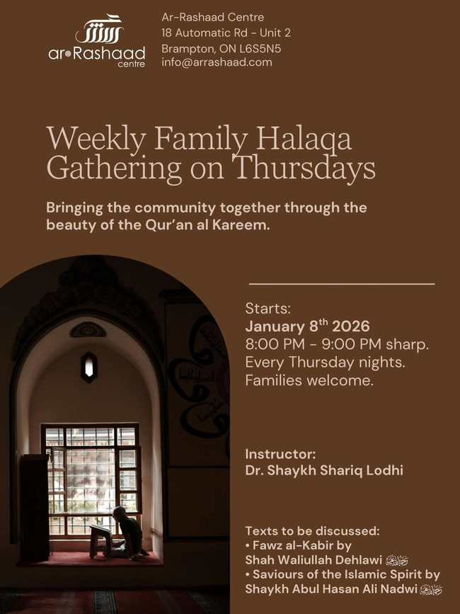 Weekly Family Halaqa Gathering
