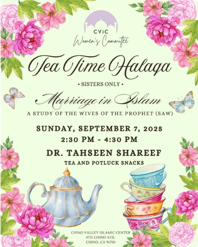 Sisters Tea Time Halaqa