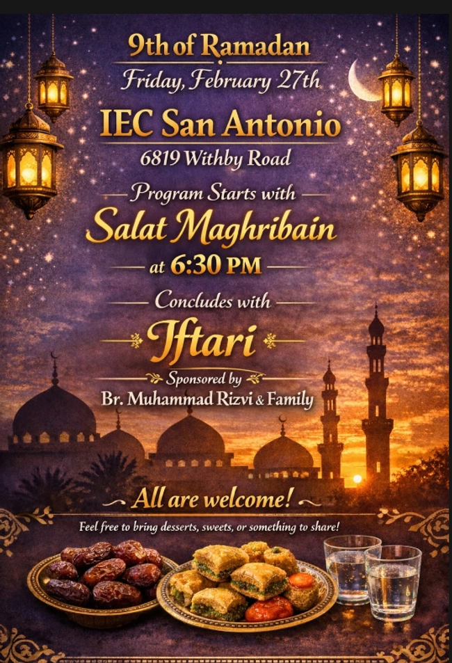 9th of Ramadan Iftar