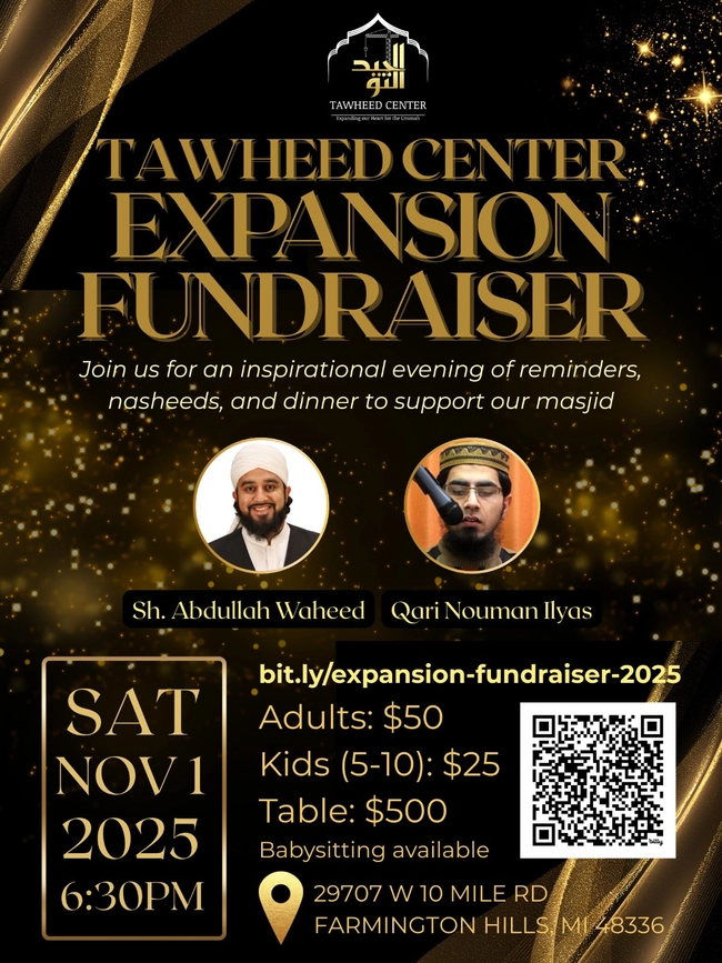  Tawheed Center Expansion Fundraiser