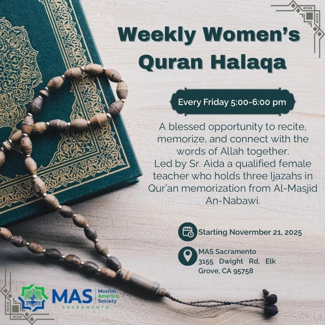 Weekly Women’s Quran Halaqa