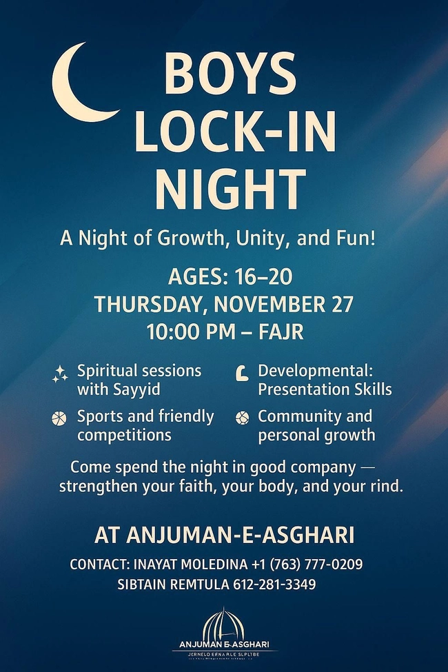 Boys Lock-In Night: A Night of Growth, Unity, and Fun!